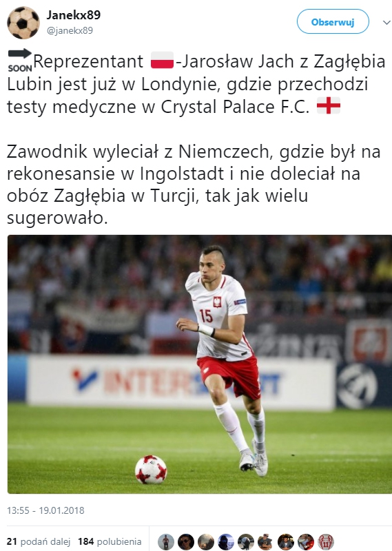 Jarosław Jach trafi do Premier League!?